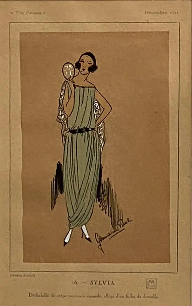 Sylvia, Original 1921 Fashion Illustration