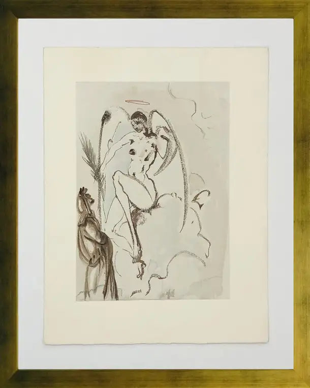 Heaven Canto, Salvador Dali Limited Woodblock Print