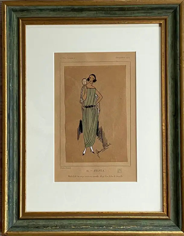 Sylvia, Original 1921 Fashion Illustration