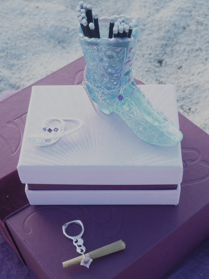 Vintage Match Vase, One of One Blue Boot